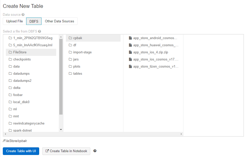 Databricks file explorer